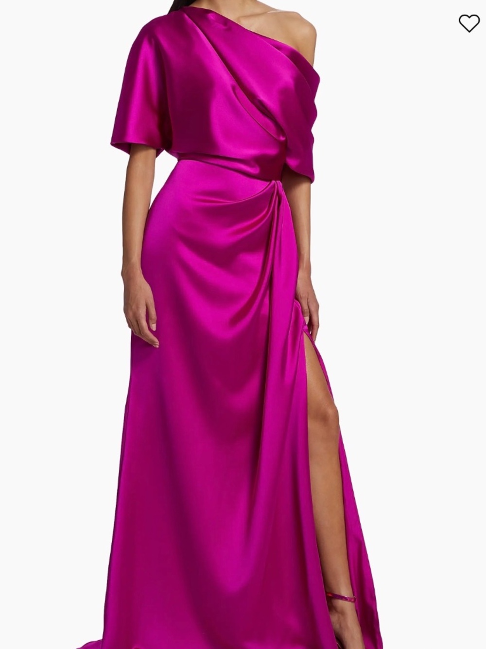 Amsale Fuschia Gown